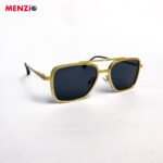 Square Gold Double-Bar